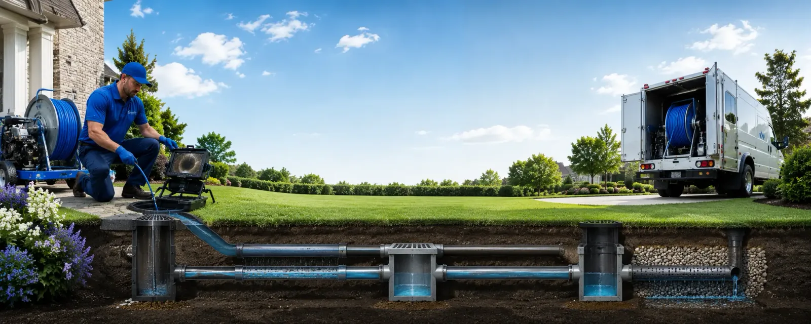Outdoor drain cleaning information for Randolph, TX